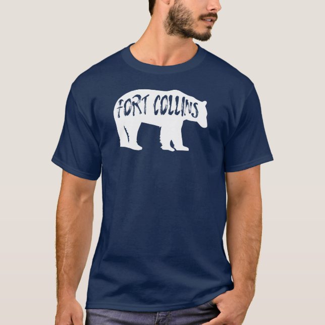 Fort Collins Colorado Bear T-Shirt (Front)