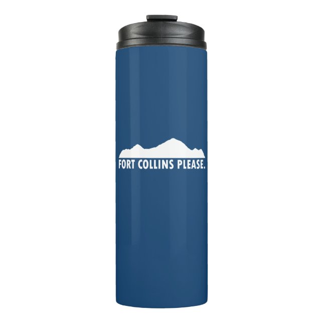 Fort Collins Colorado Please Thermal Tumbler (Front)
