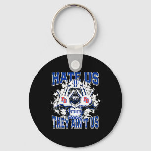 Fort Dorchester Patriots Logo Hate Us Cause They A Keychain