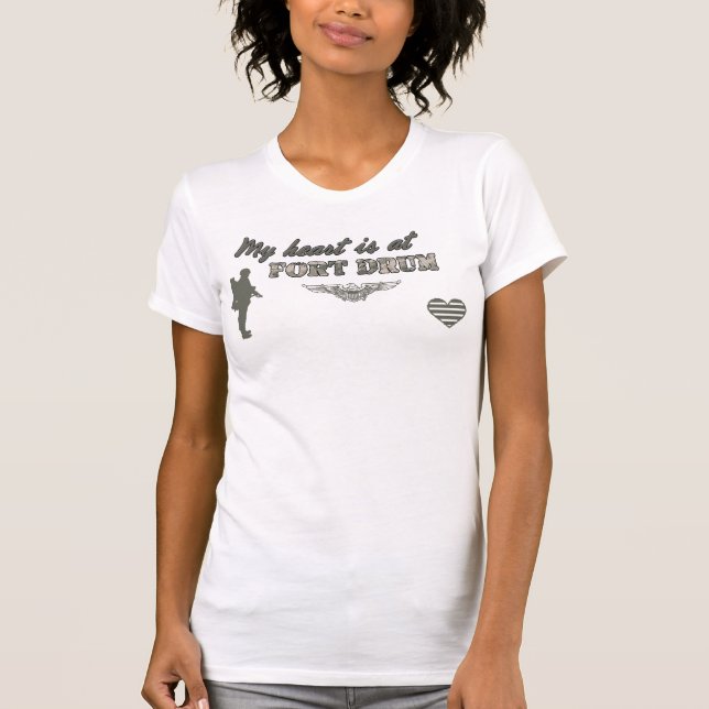 Fort Drum T-Shirt Design Grey (Front)