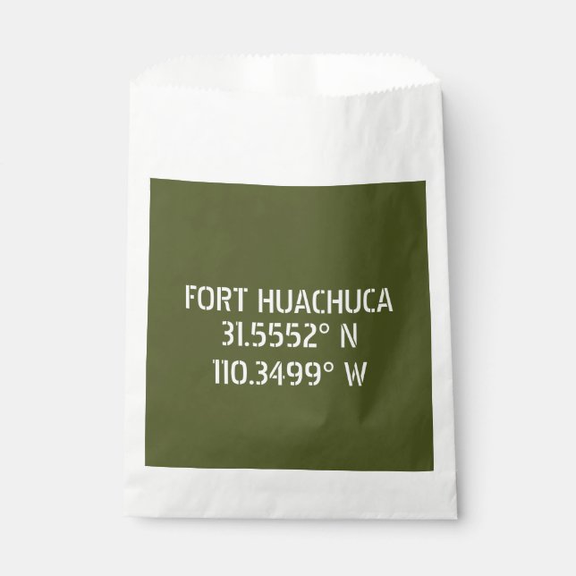 Fort Huachuca Latitude Longitude  Favour Bag (Front)