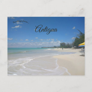Fort James Beach Antigua and Barbuda Postcard