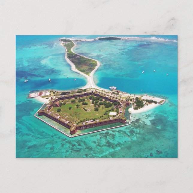 Fort Jefferson on Garden Key, Dry Tortugas NP Postcard (Front)