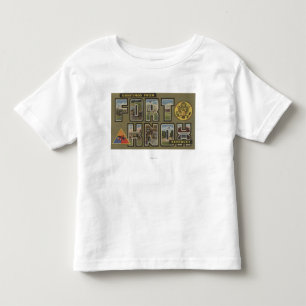 Fort Knox, Kentucky - Large Letter Scenes Toddler T-shirt