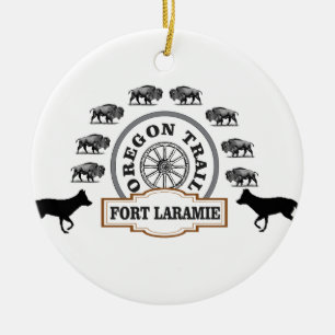 fort Laramie gold Ceramic Ornament