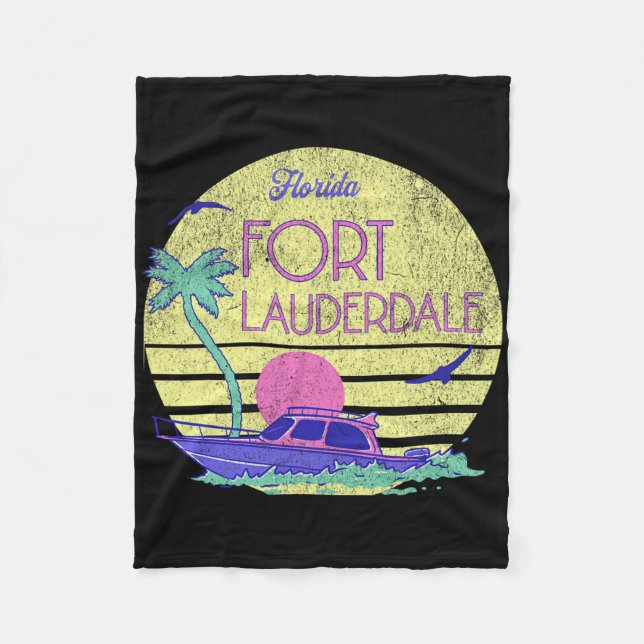 Fort Lauderdale _2  Fleece Blanket (Front)