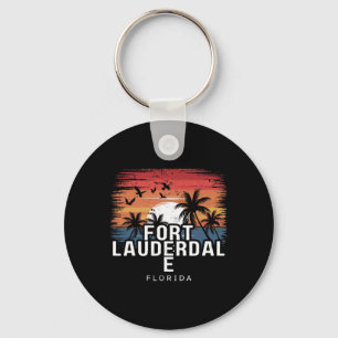 Fort Lauderdale Beach Florida Surfing Surfer Keychain