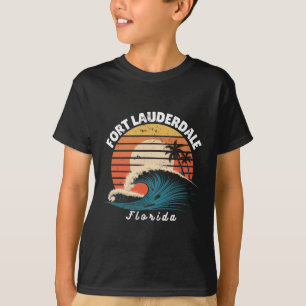 Fort Lauderdale Beach Florida Women Men Surfboardi T-Shirt