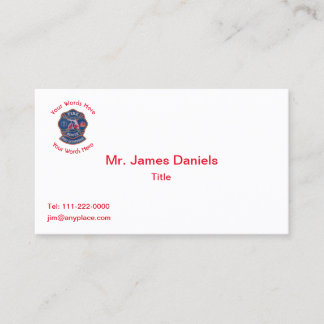 Fort Lauderdale Fire Dept. Emblem Business Card