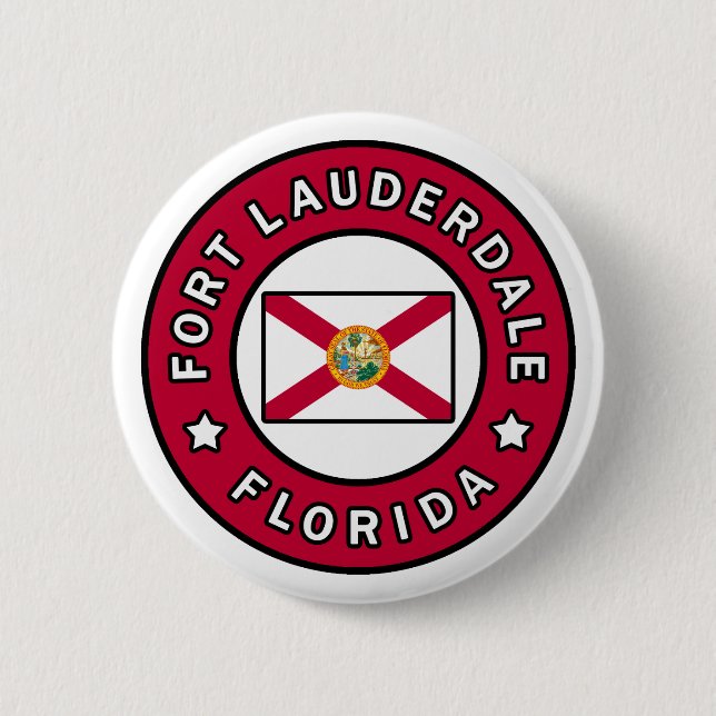Fort Lauderdale Florida 2 Inch Round Button (Front)