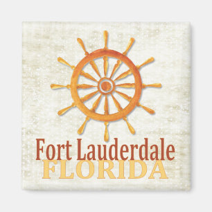 Fort Lauderdale Florida captain's wheel magnet