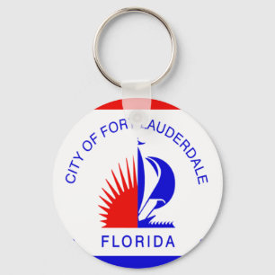 Fort Lauderdale (Florida) City flag Keychain