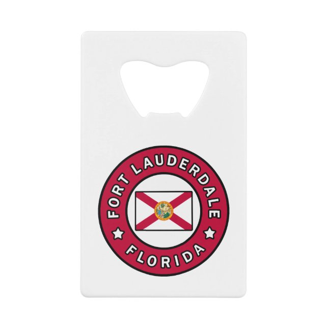 Fort Lauderdale Florida Credit Card Bottle Opener (Front)