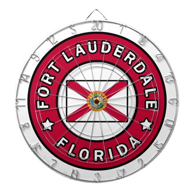 Fort Lauderdale Florida Dartboard (Front)
