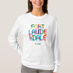 Fort Lauderdale Florida Mid Century, Pop Art, T-Shirt