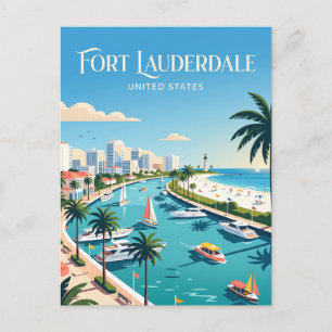 Fort Lauderdale Florida Postcard