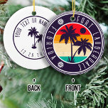 Fort Lauderdale Florida Retro Palm tree Travel 80s Ceramic Ornament<br><div class="desc">Fort Lauderdale Florida - Retro Tropical Palm Tree 60s Souvenirs Vintage design makes a great Christmas or Birthday gift for fans of Fort Lauderdale Beach. The retro summer vibe design is a perfect gift for travel lovers and tropical destination fans. - " You can customize and modify this template by...</div>