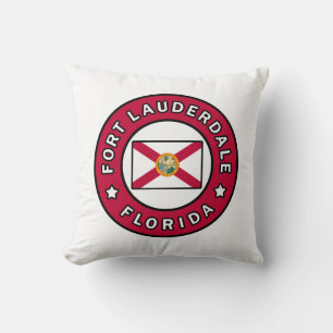 Fort Lauderdale Florida Throw Pillow