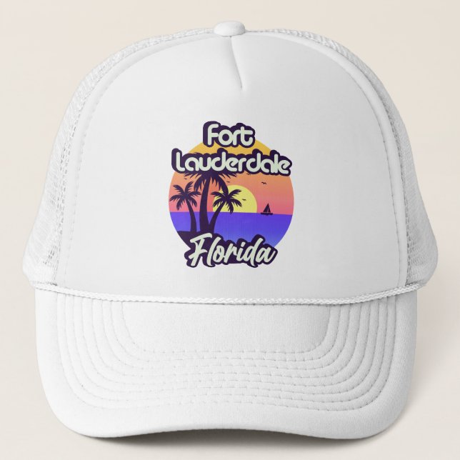 Fort Lauderdale Florida Trucker Hat (Front)