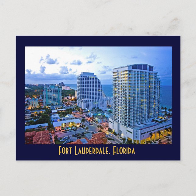 Fort Lauderdale, Florida, U.S.A. Postcard (Front)