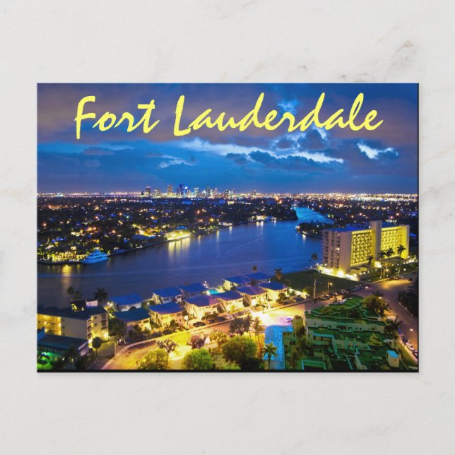 Fort Lauderdale, Florida, U.S.A. Postcard (Front)