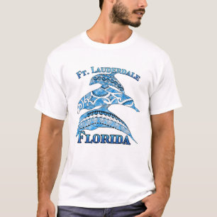 Fort Lauderdale Florida Vacation Tribal Dolphins T-Shirt