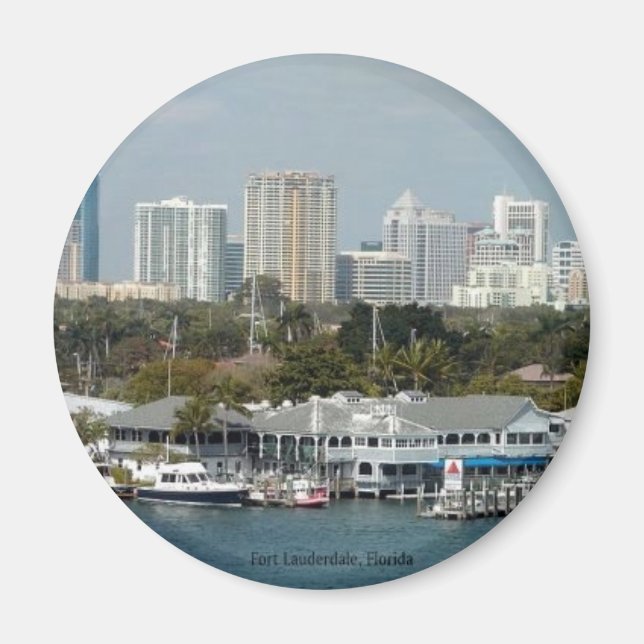 Fort Lauderdale Skyline Magnet (Front)