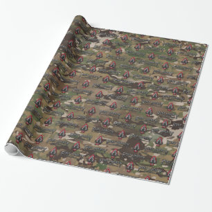 Fort Liberty Camo Wrapping Paper