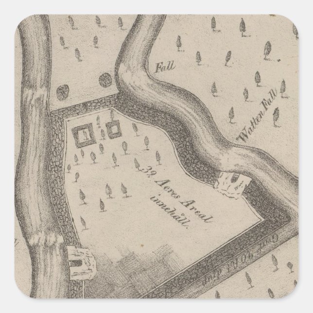 Fort Manchester Tennessee Square Sticker (Front)
