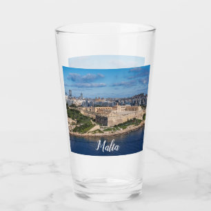 Fort Manoel and Sliema from Valletta, Malta Glass