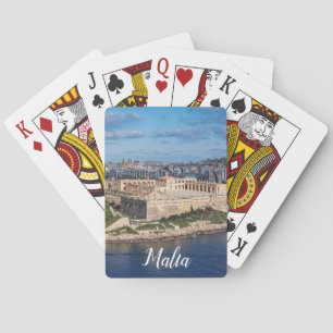 Fort Manoel and Sliema from Valletta, Malta Playing Cards