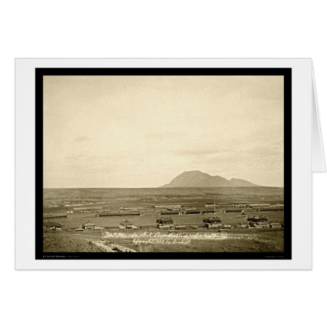 Fort Meade with Bear Butte SD 1888 (Front Horizontal)