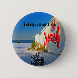 Fort Myers Beach 2 Inch Round Button