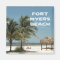 Fort Myers Beach Florida beach scene with palms