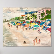 "Fort Myers Beach" in acrylic