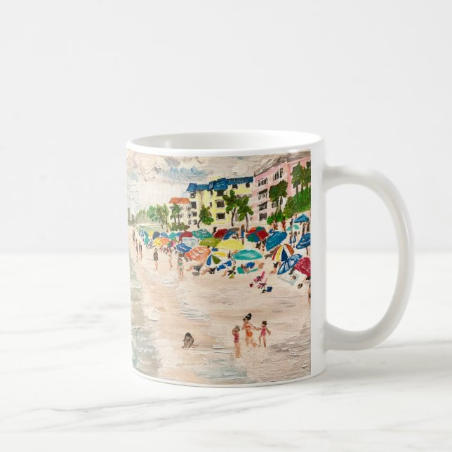 "Fort Myer's Beach" tableau Mug (Droite)
