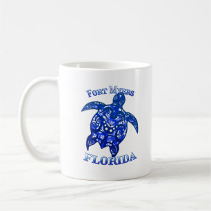 Fort Myers Florida Vacation Tribal Turtle Coffee Mug