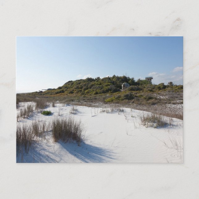 Fort Pickens Gun Batteries Postcard (Front)
