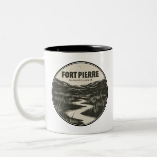 Fort Pierre National Grassland South Dakota Stream Two-Tone Coffee Mug
