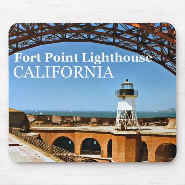 Fort Point Lighthouse, California Mousepad (Front)