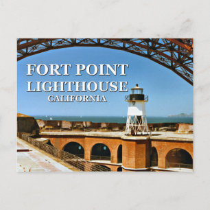 Fort Point Lighthouse, California Postcard