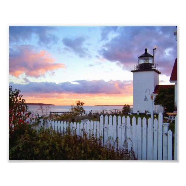 Fort Point Lighthouse Maine Photo Imprimer (Devant)