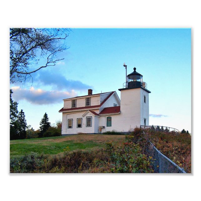 Fort Point Lighthouse Maine Photo Print (Front)