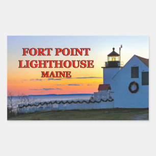 Fort Point Lighthouse, Maine Sticker