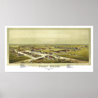 Fort Reno Oklahoma Territory 1891 Lithograph Poster