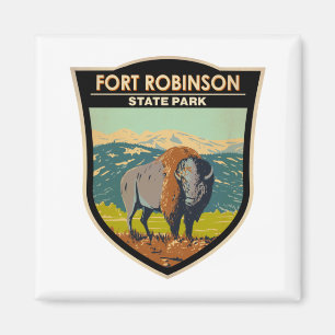 Fort Robinson State Park Nebraska Badge Magnet