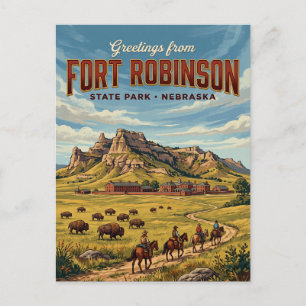 Fort Robinson State Park USA Postcard