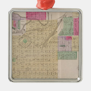 Fort Scott, Bourbon County, Kansas Metal Ornament