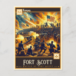 Fort Scott, Kansas    Vintage Postcard