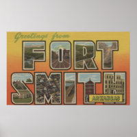 Fort Smith, Arkansas - Large Letter Scenes